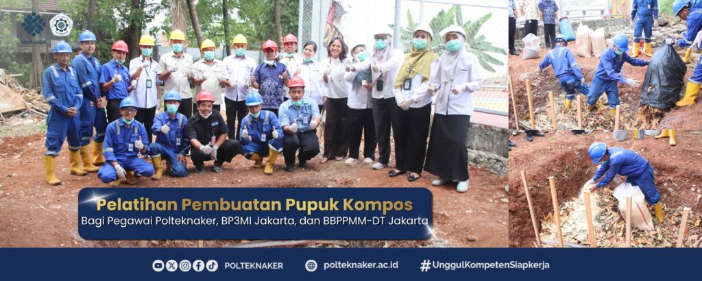 Polteknaker Gelar Pelatihan Pembuatan Pupuk Kompos dari Sampah Daun Kering 1 WhatsApp Image 2026 09 25 at 13.59.27