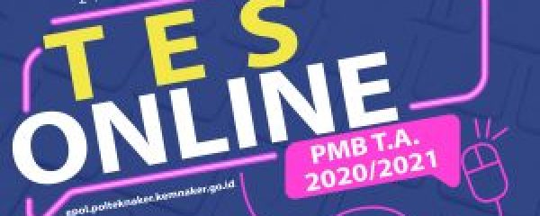 Perubahan Jadwal Test Online PMB Polteknaker T.A. 2020/2021