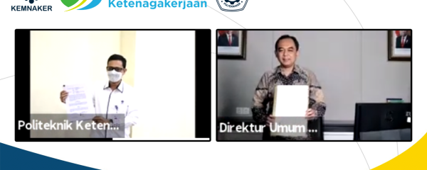 Penandatanganan Perjanjian Kerjasama BPJS Ketenagakerjaan dengan Politeknik Ketenagakerjaan