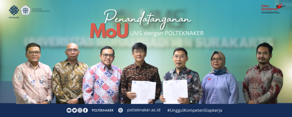 MoU POLTEKNAKER dengan UMS: Perkuat Kolaborasi untuk Pengembangan SDM dan Pengabdian Masyarakat