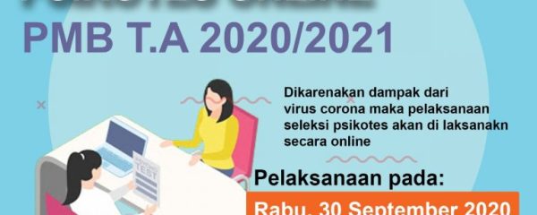 Pelaksanaan Psikotes Online PMB Politeknik Ketenagakerjaan T.A 2020/2021